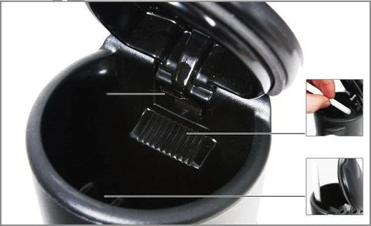 Covered Ashtray For Automobiles