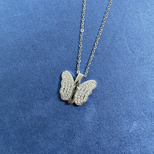 Butterfly Pendant Clavicle Necklace – Titanium Steel | Women's Fashion Jewelry