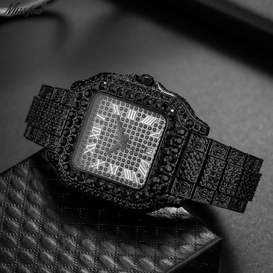 Euro Hip Hop Diamond Quartz Watch