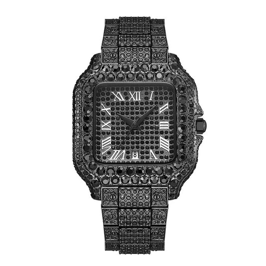 Euro Hip Hop Diamond Quartz Watch